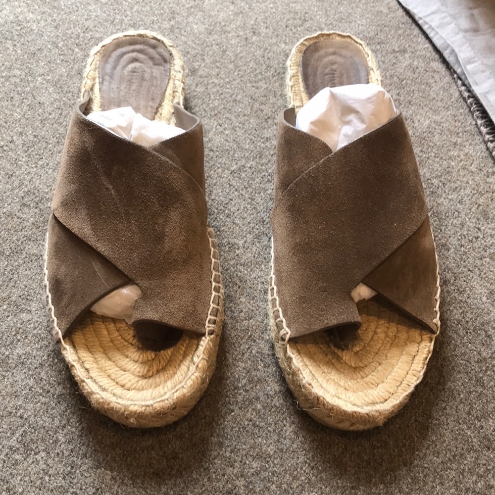 Vince suede espadrille sandals size 39